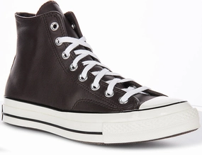 Converse Chuck 70s A10154C High Tope In Brown Leather Shoes Converse