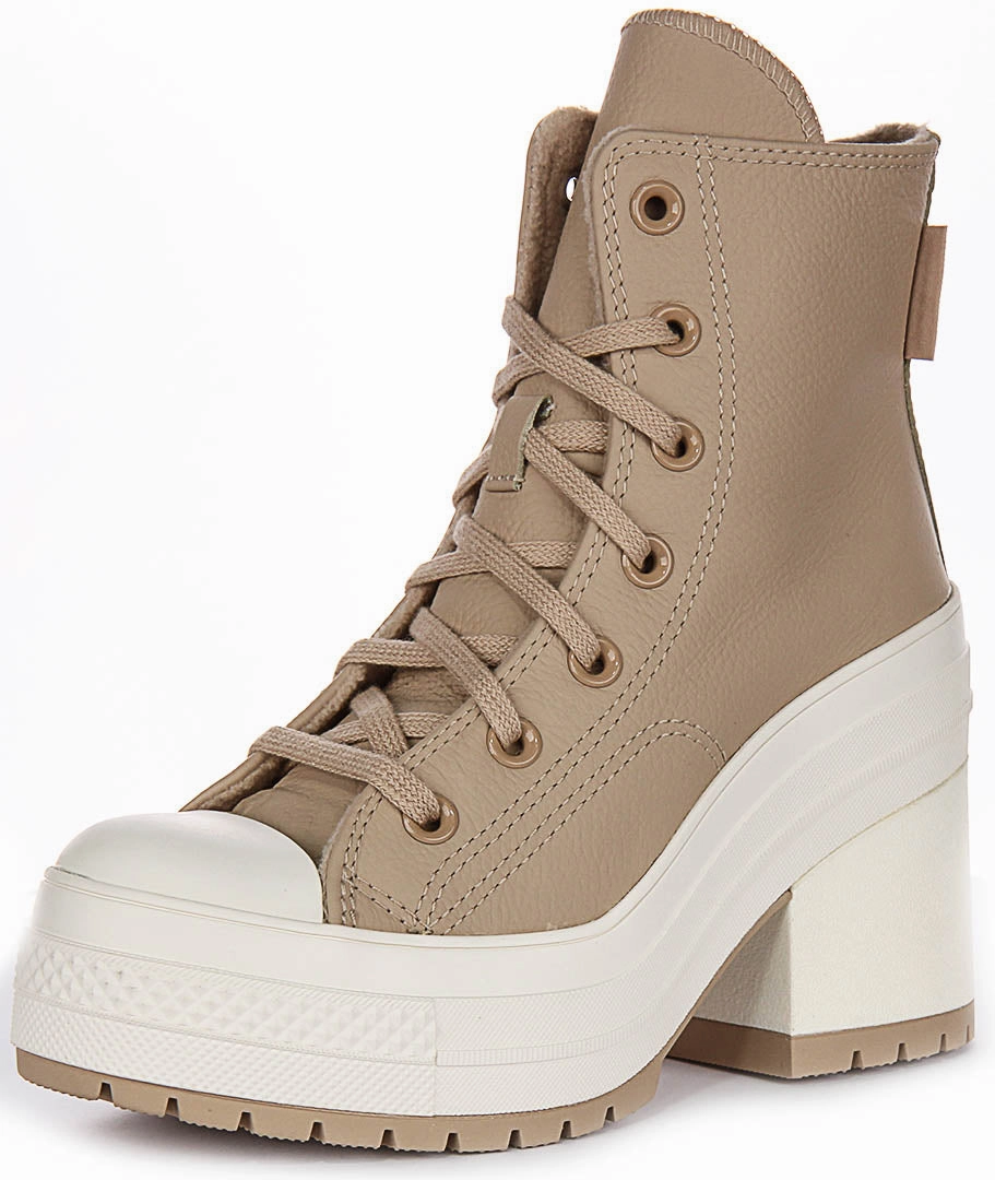 Converse Chuck 70s De Luxe Heel A12345C In Taupe For Unisex Shoes Converse