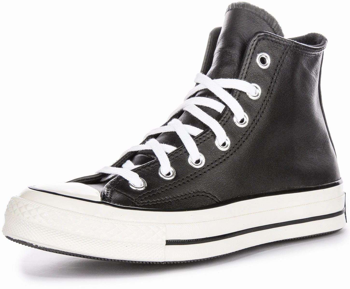 Converse Chuck 70s Hi A07200C In Black White Leather Shoes Converse