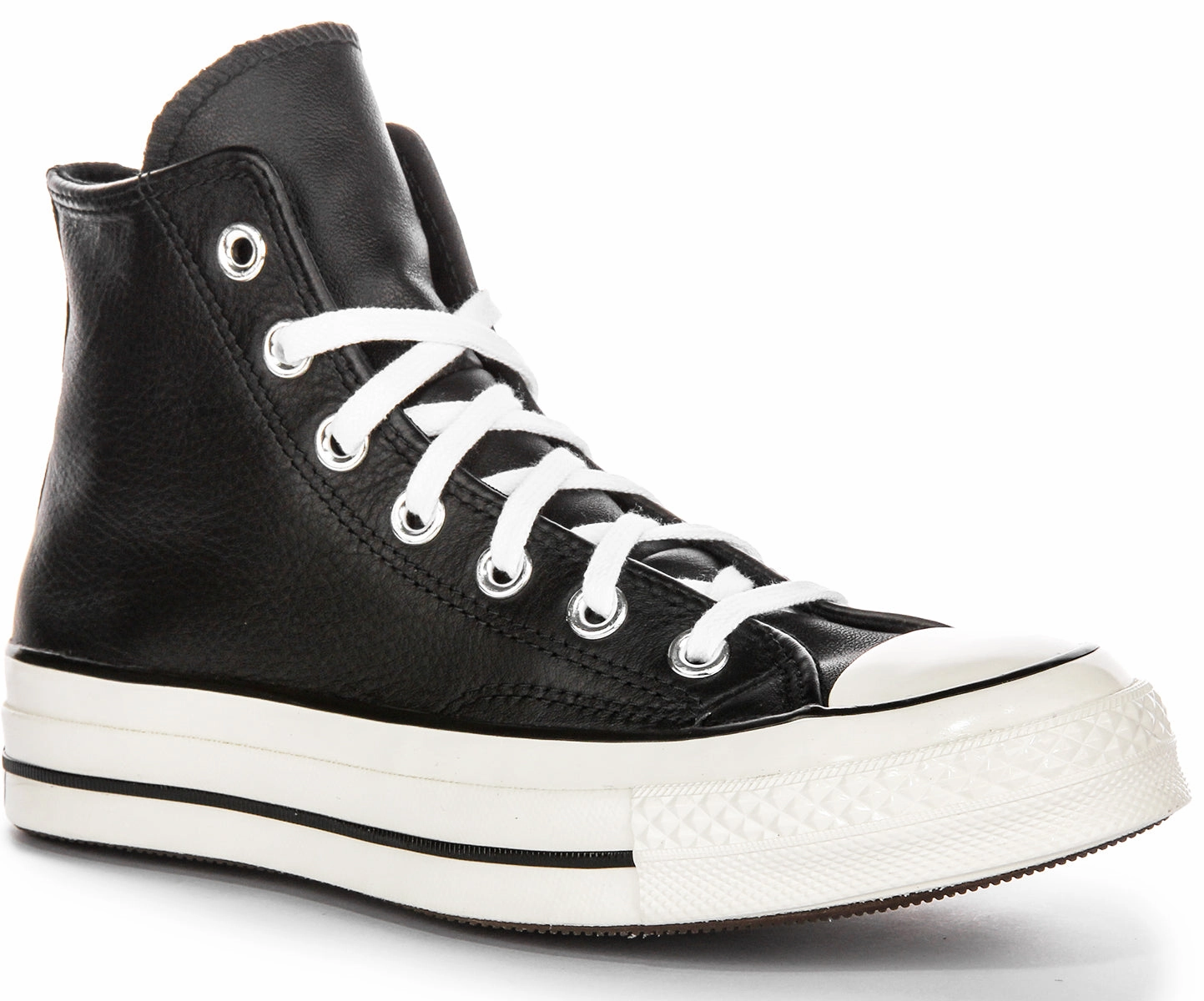 Converse Chuck 70s Hi A07200C In Black White Leather Shoes Converse