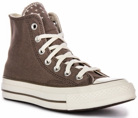 Converse Chuck 70s Hi A08529C In Taupe Worn In Look Shoes Converse