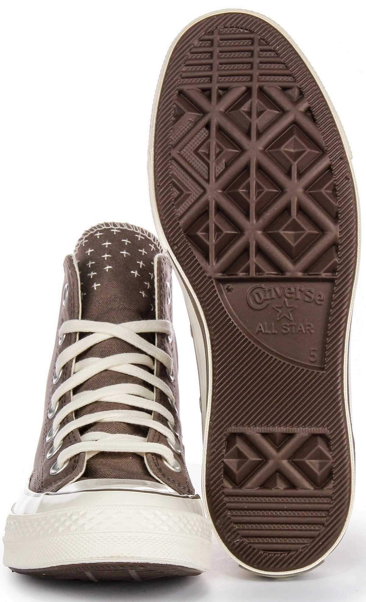 Converse Chuck 70s Hi A08529C In Taupe Worn In Look Shoes Converse