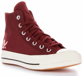 Converse Chuck 70s Hi A09164C In Burgundy For Women Shoes Converse