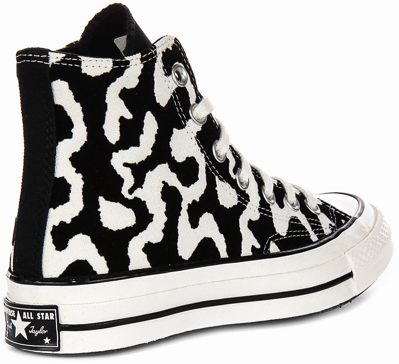 Converse Chuck 70s Hi A12350C In Black White Remix Leopard Shoes Converse