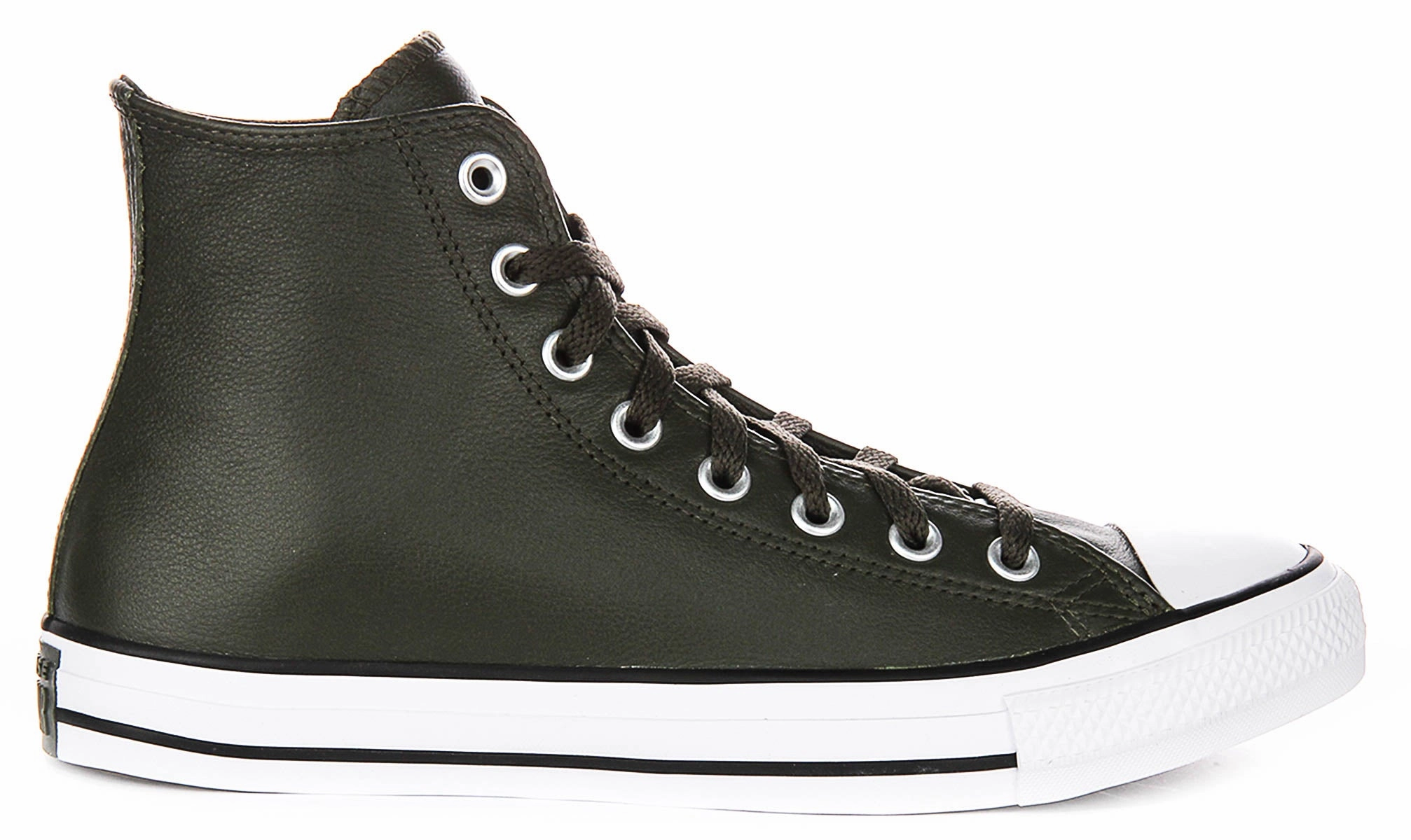 Converse Chuck Taylor A09481C High In Olive Green Leather Shoes Converse