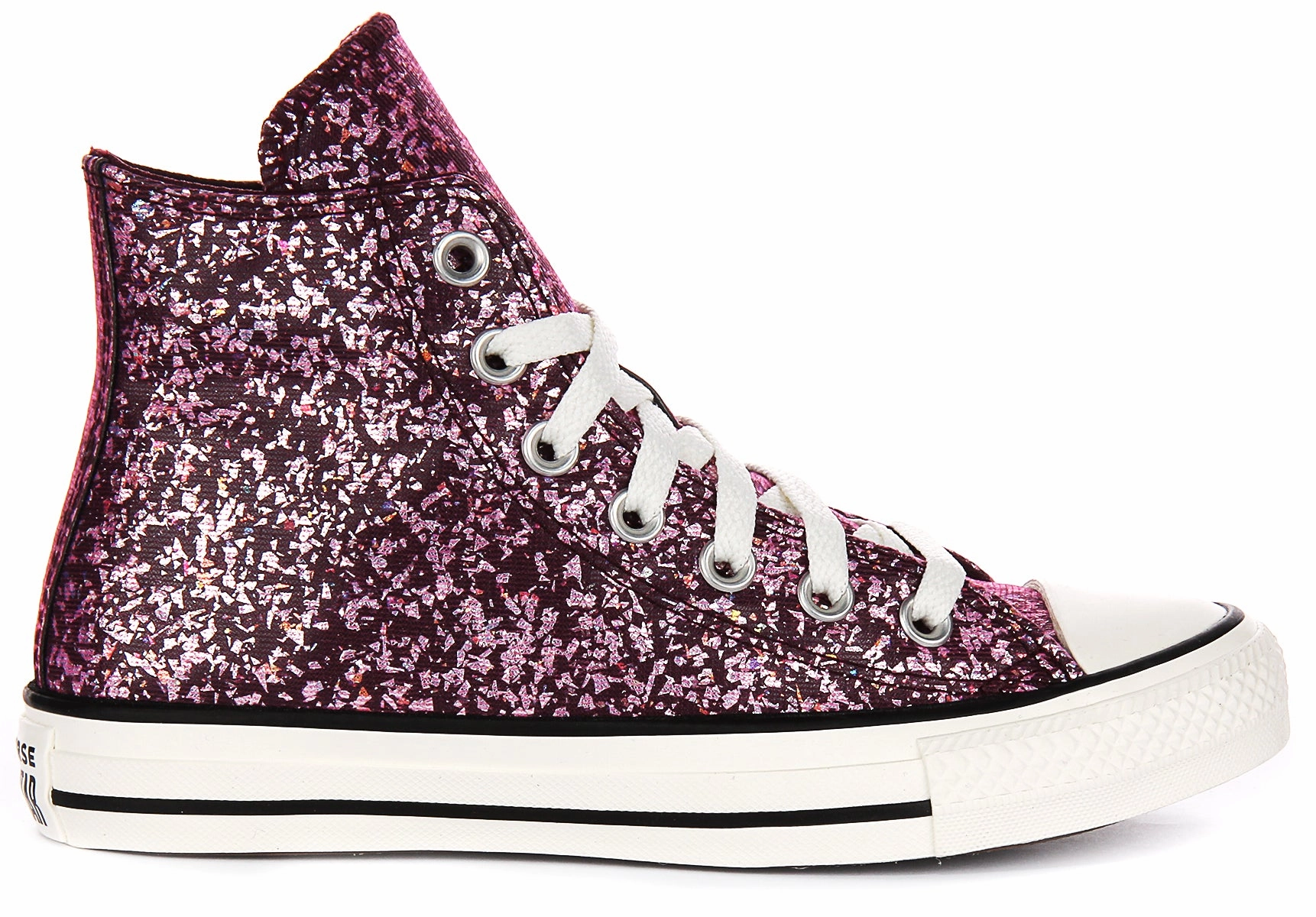 Converse Chuck Taylor A11137C In Magenta Glitter Effect Shoes Converse