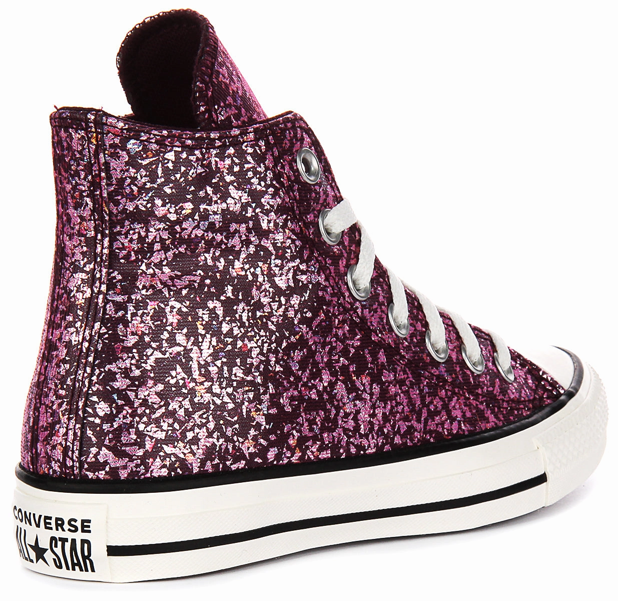 Converse Chuck Taylor A11137C In Magenta Glitter Effect Shoes Converse