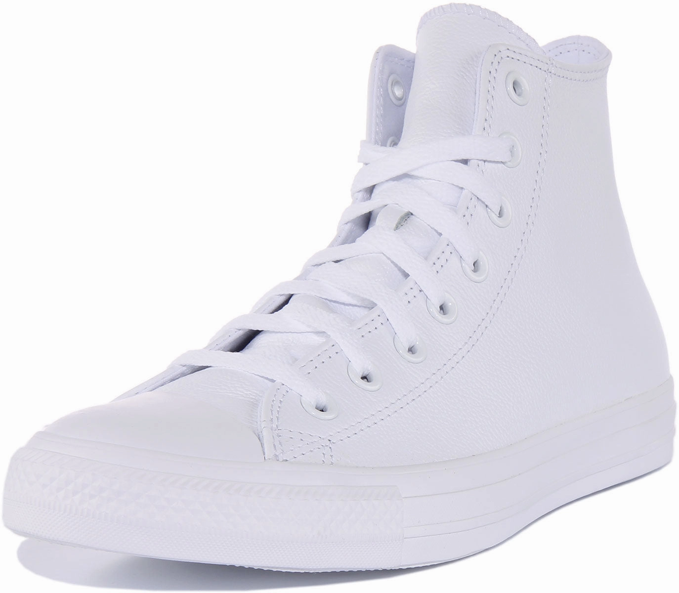 Converse Chuck Taylor All Star 1T406 In White Leather Shoes Converse