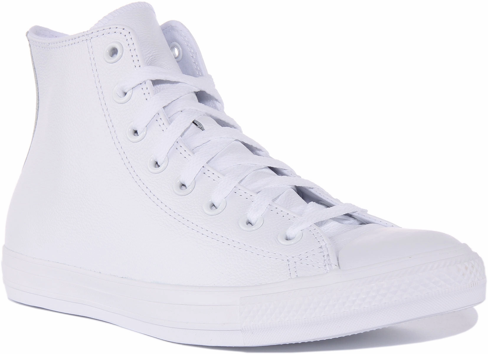 Converse Chuck Taylor All Star 1T406 In White Leather Shoes Converse