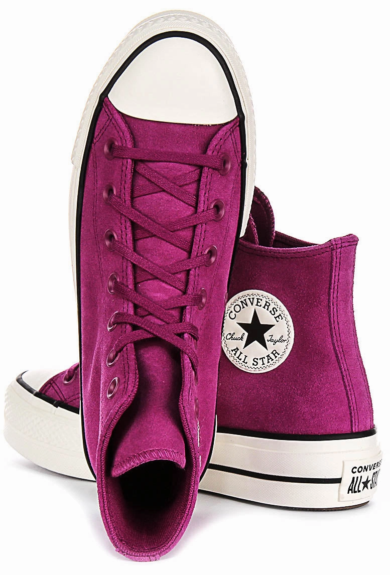 Converse Chuck Taylor All Star A11143C In Violet Suede Shoes Converse