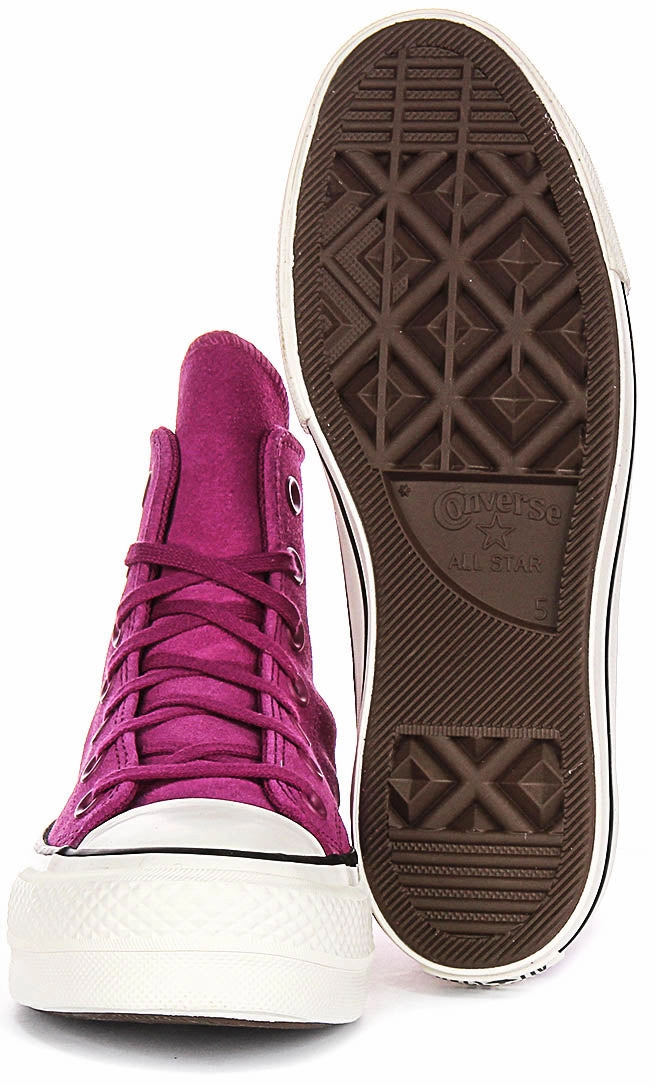 Converse Chuck Taylor All Star A11143C In Violet Suede Shoes Converse