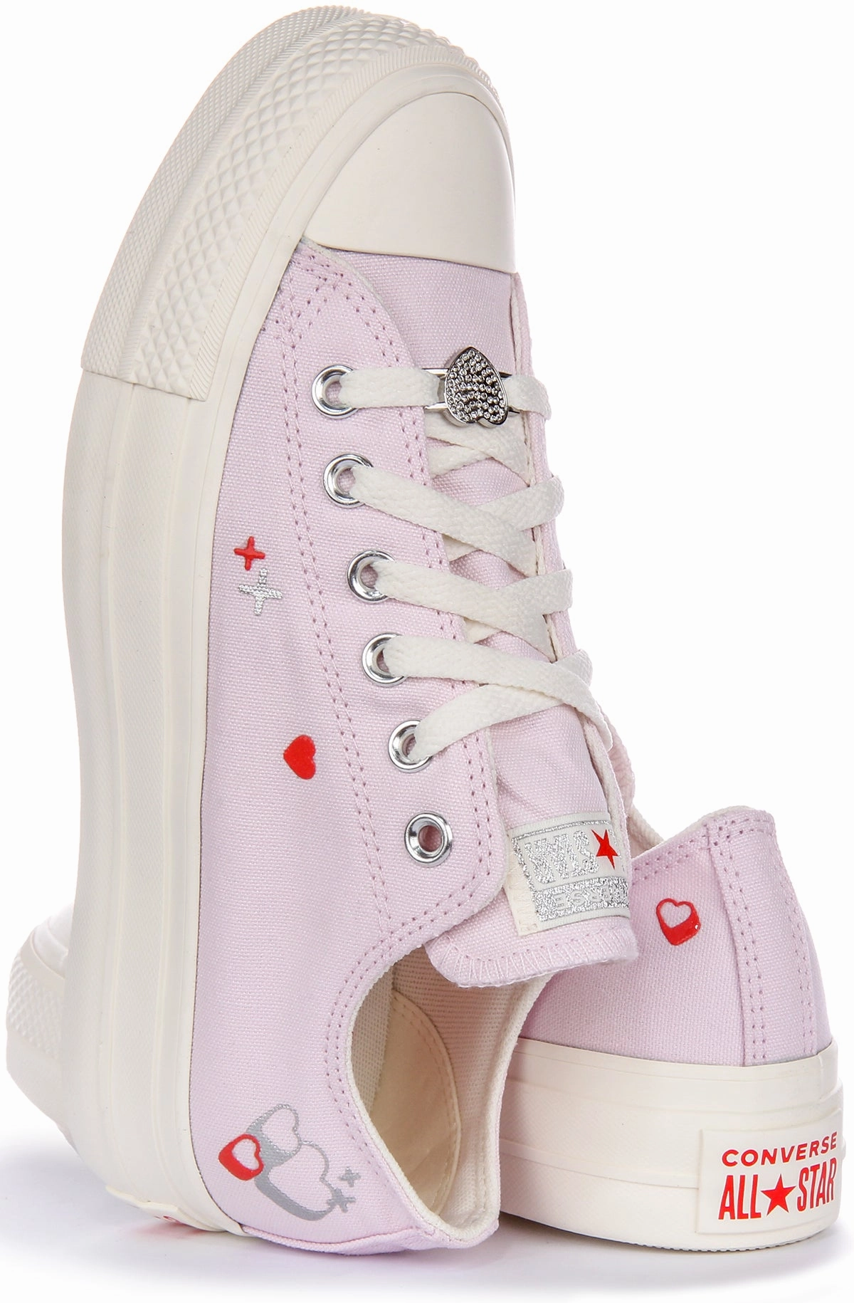 Converse Chuck Taylor Lift Low A09115C In Lilac | Hearts Shoes Converse
