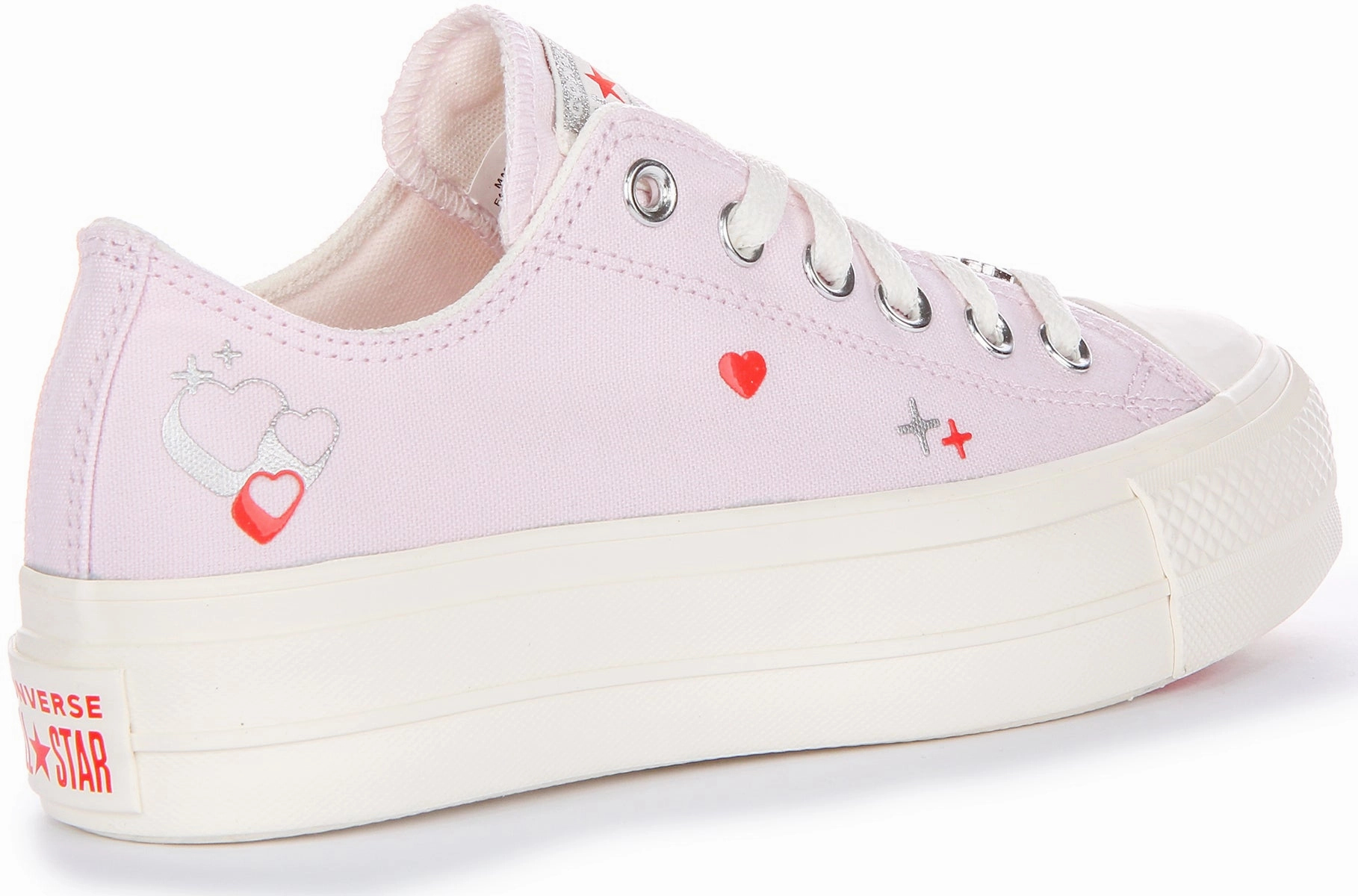Converse Chuck Taylor Lift Low A09115C In Lilac | Hearts Shoes Converse