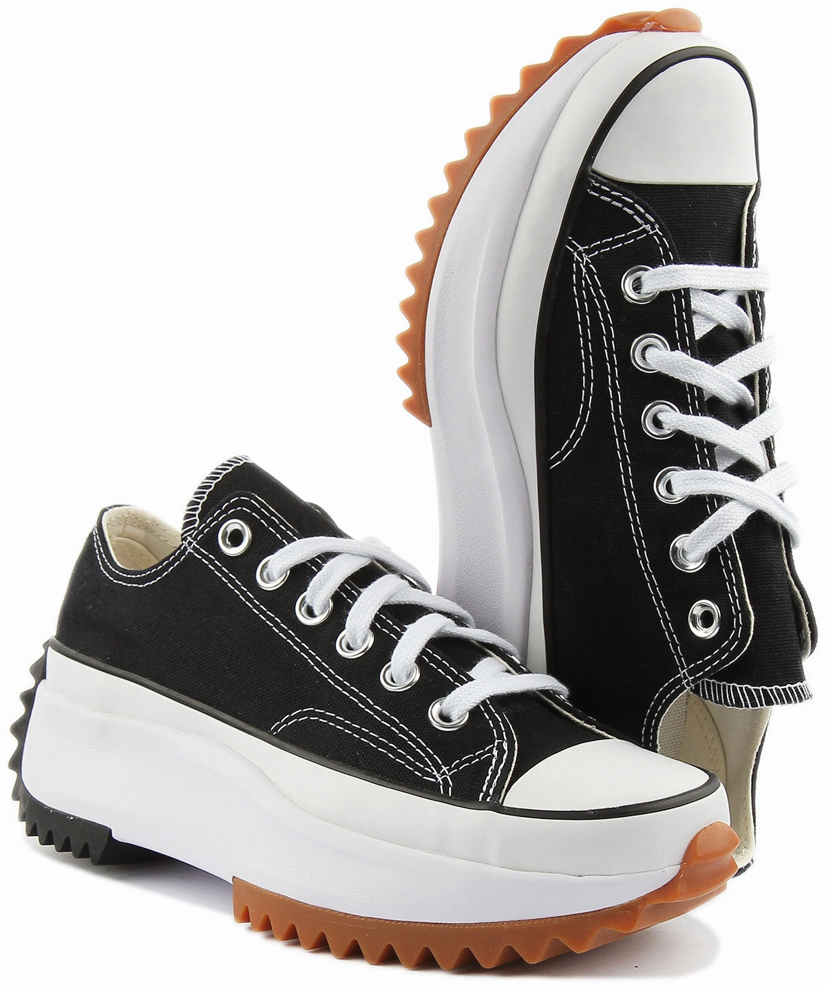 Converse Run Star Hike Low Top 168816 In Black White Shoes Converse
