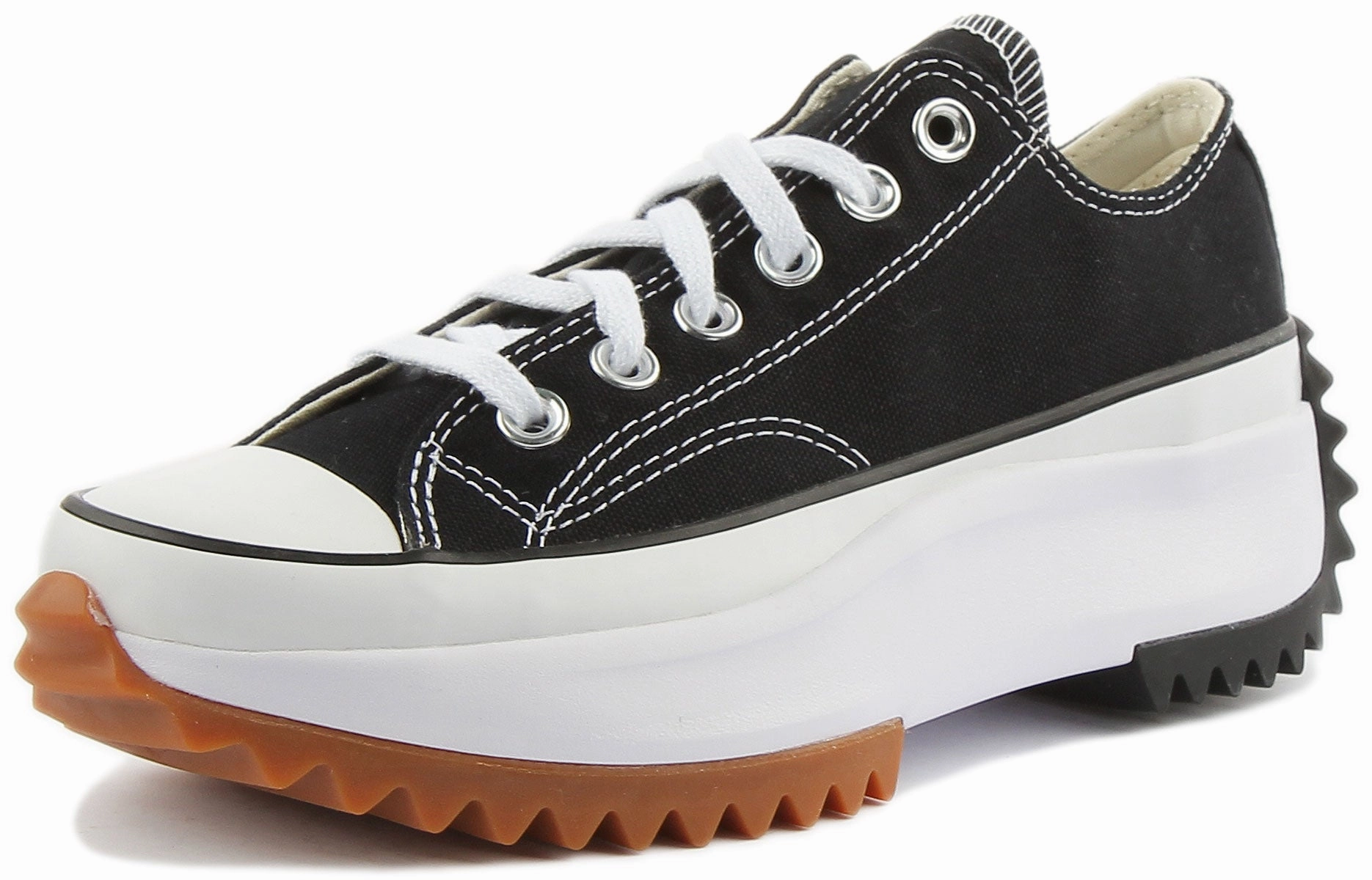 Converse Run Star Hike Low Top 168816 In Black White Shoes Converse