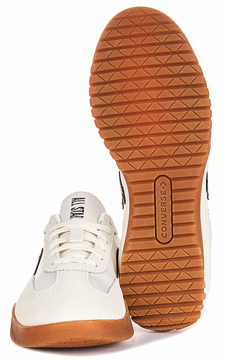 Converse Run Star Trainers A08262C In White Black Shoes Converse