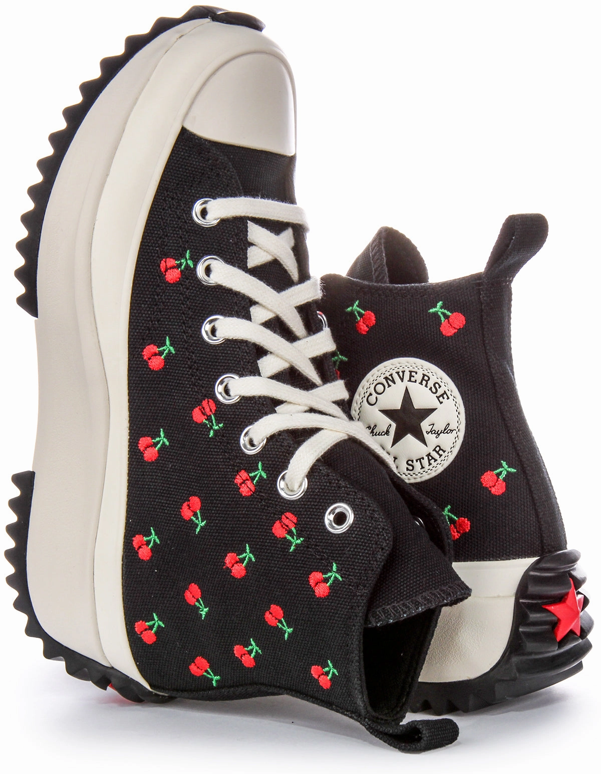 Converse RunStar Hike A08113C In Black Red Cherries Shoes Converse