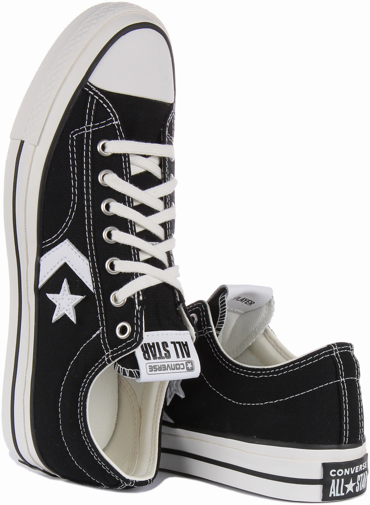 Converse Star Player 76 A01607C In Black White Shoes Converse