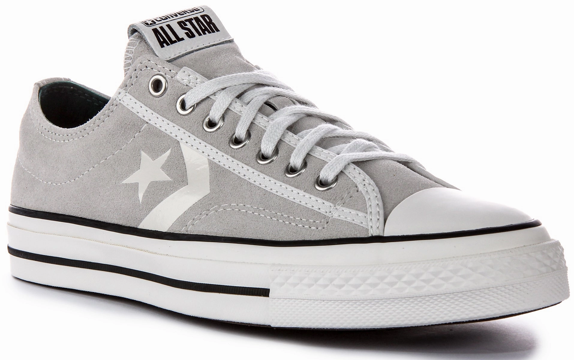 Converse Star Player 76 A05622C In Light Grey Suede Shoes Converse