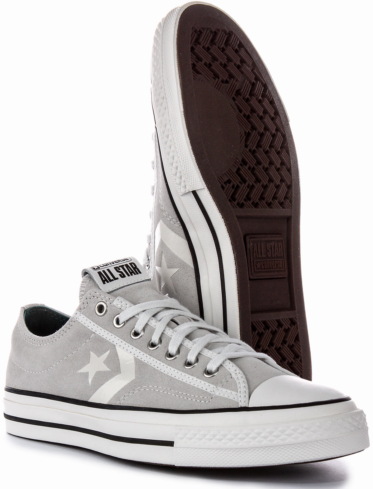 Converse Star Player 76 A05622C In Light Grey Suede Shoes Converse