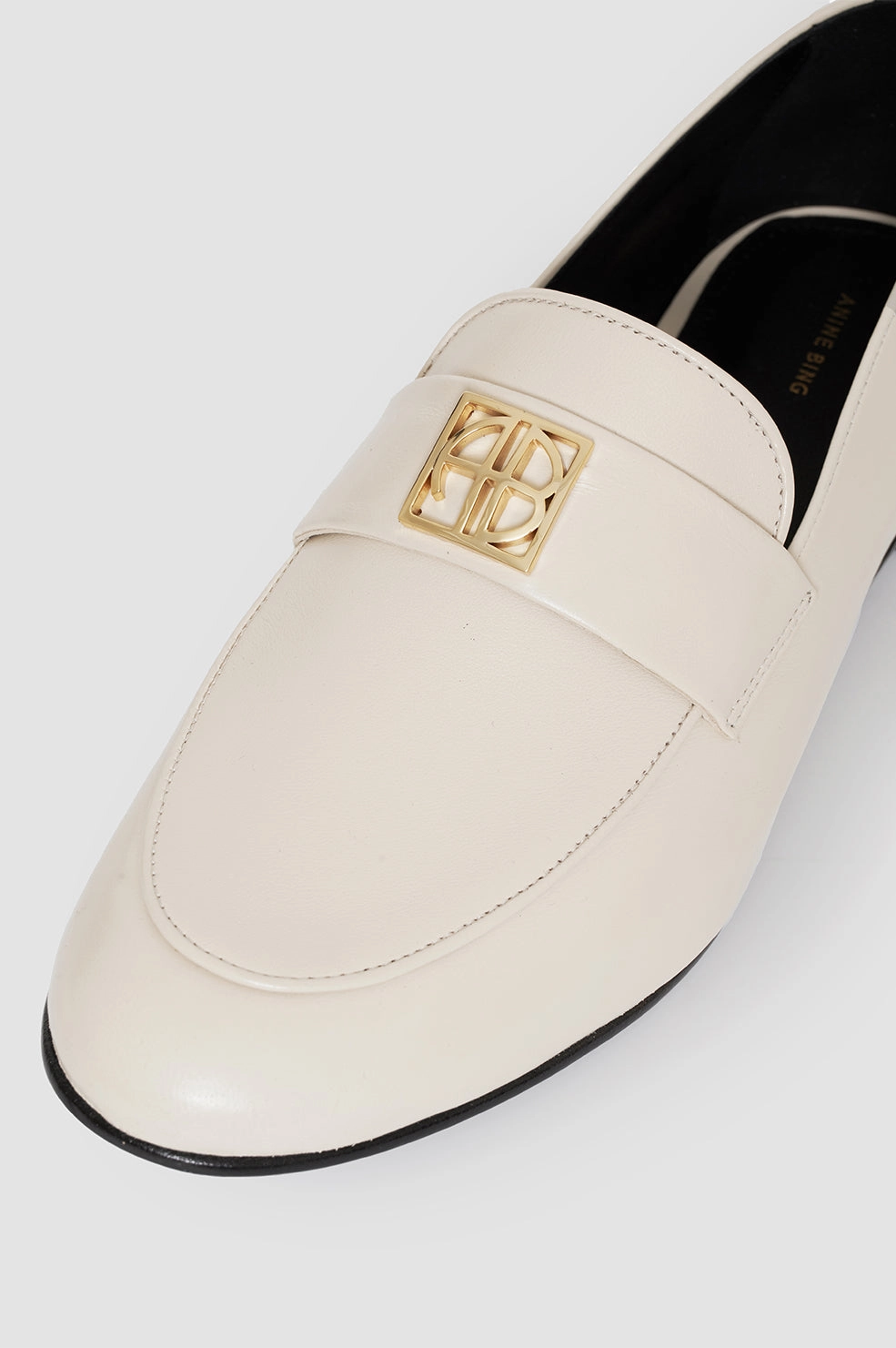 Corrine Loafers - Bone Monogram