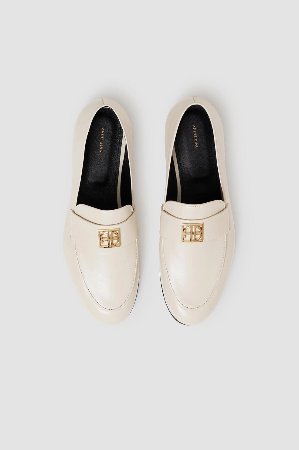 Corrine Loafers - Bone Monogram