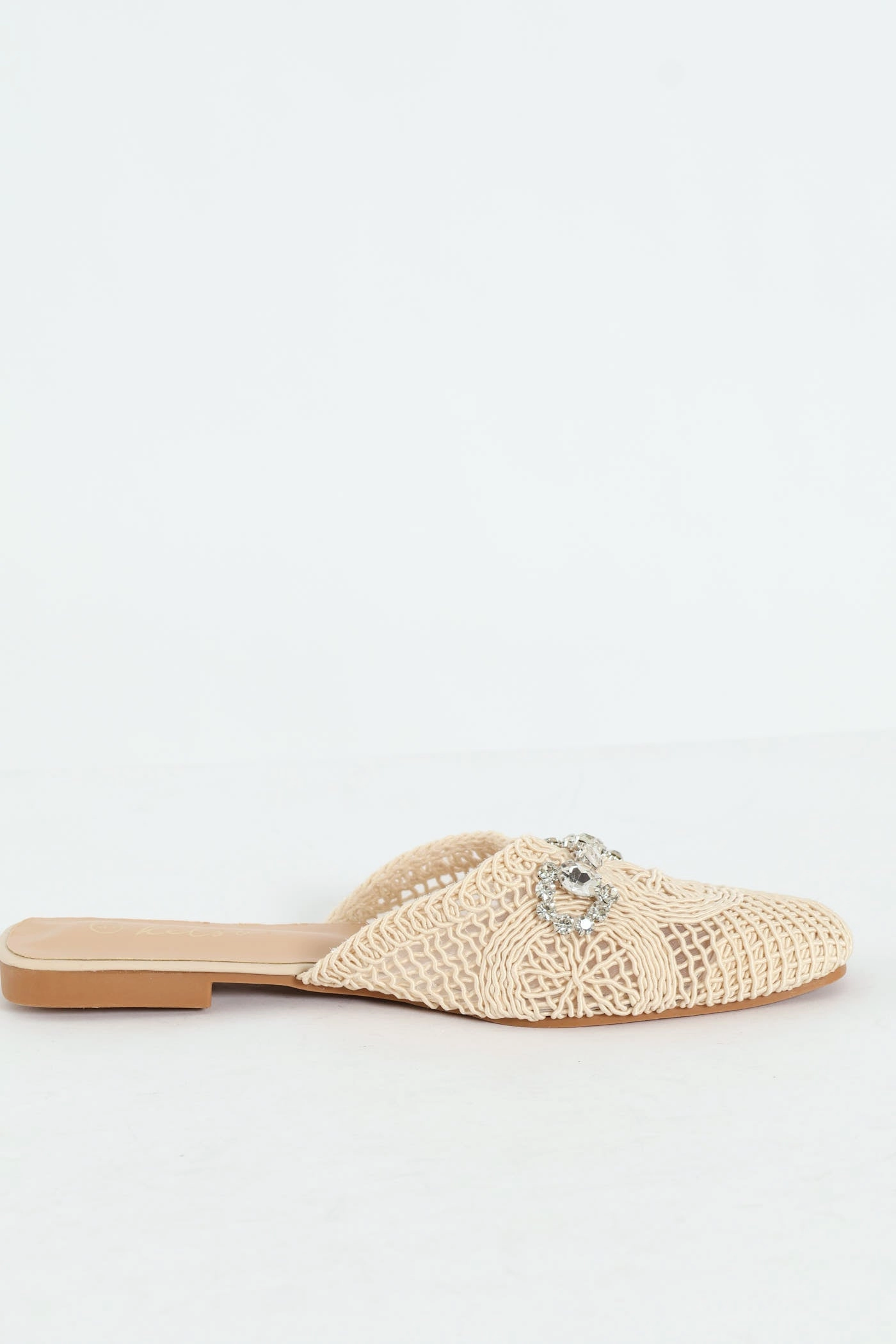 Crochet Push In With Trim - Natural