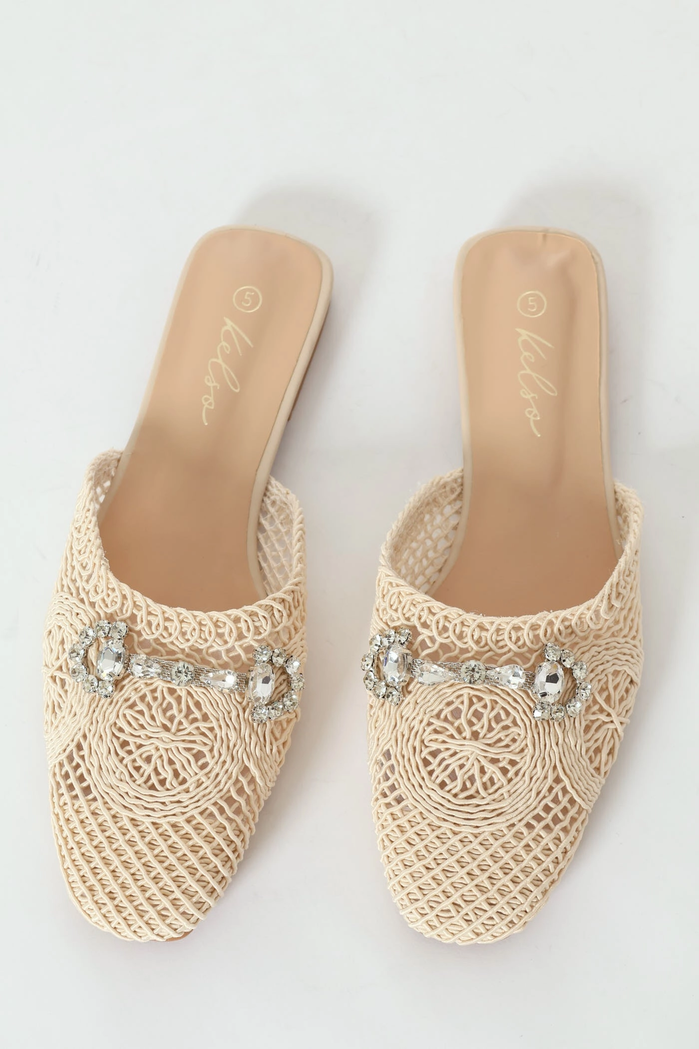 Crochet Push In With Trim - Natural