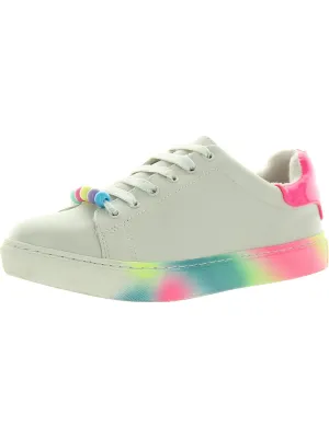 Cutie Girls Little Kid Faux Leather Casual and Fashion Sneakers