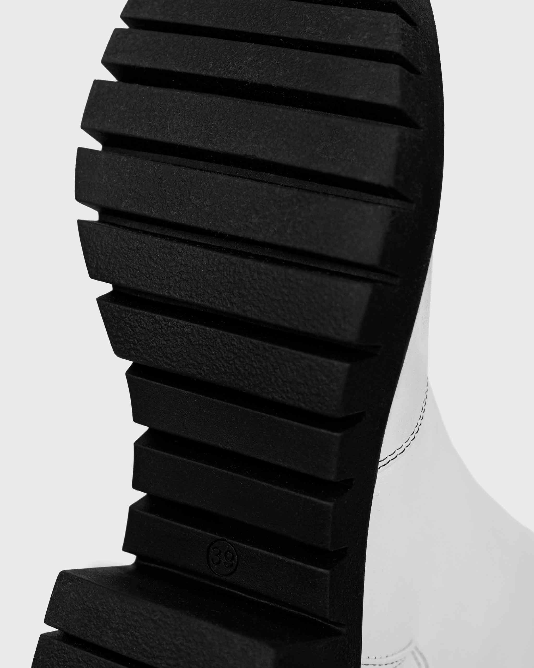 Cyber Desserto Cactus Leather Vegan Ankle Boots | White