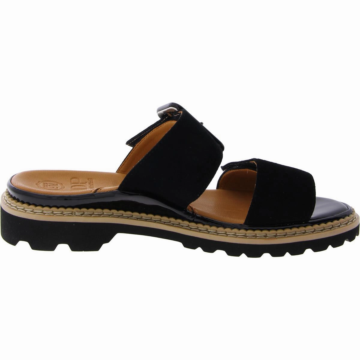 Dalbir Womens Suede Adjustable Slide Sandals