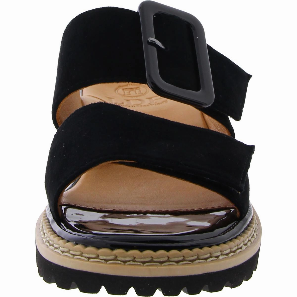 Dalbir Womens Suede Adjustable Slide Sandals