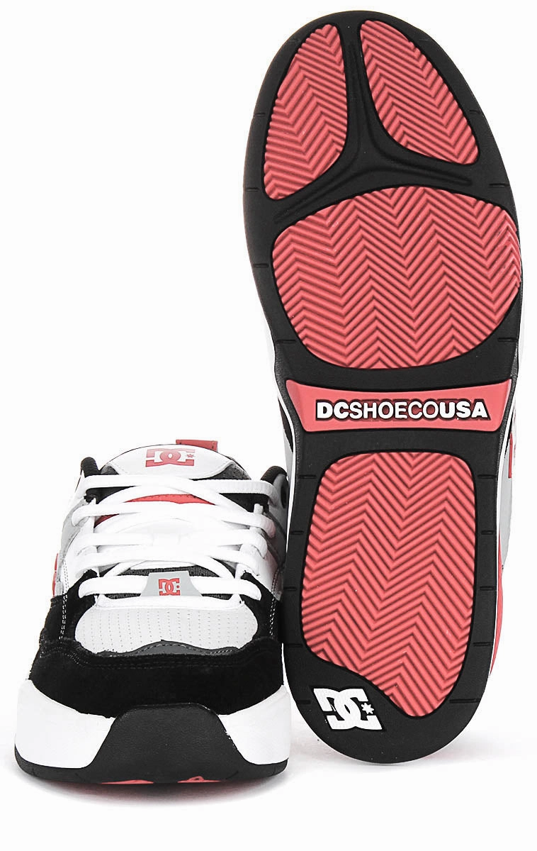 Dc Shoes Ascend In Wht Blk Red For Men