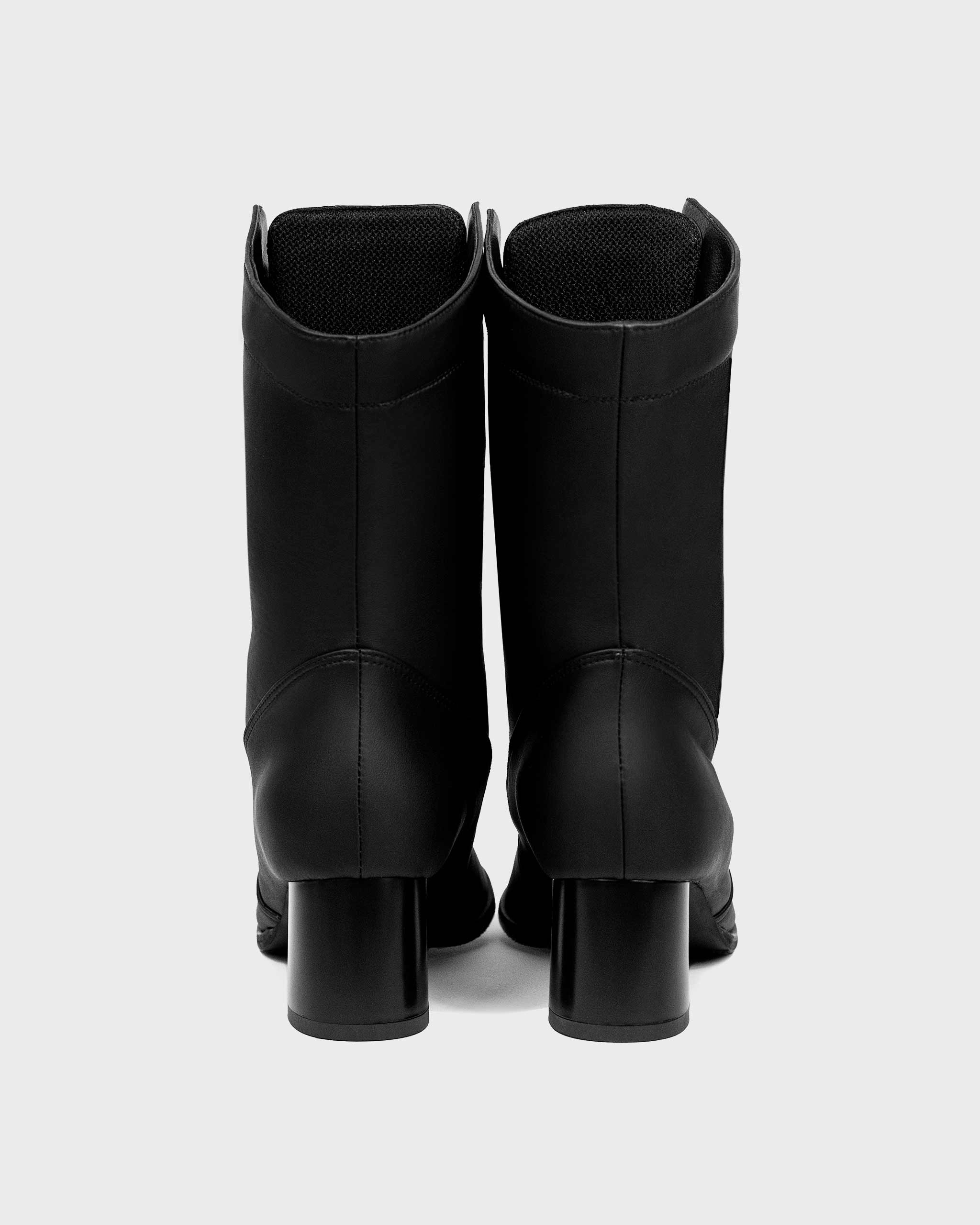 Desserto Cactus Leather Vegan Ankle Boots | Black