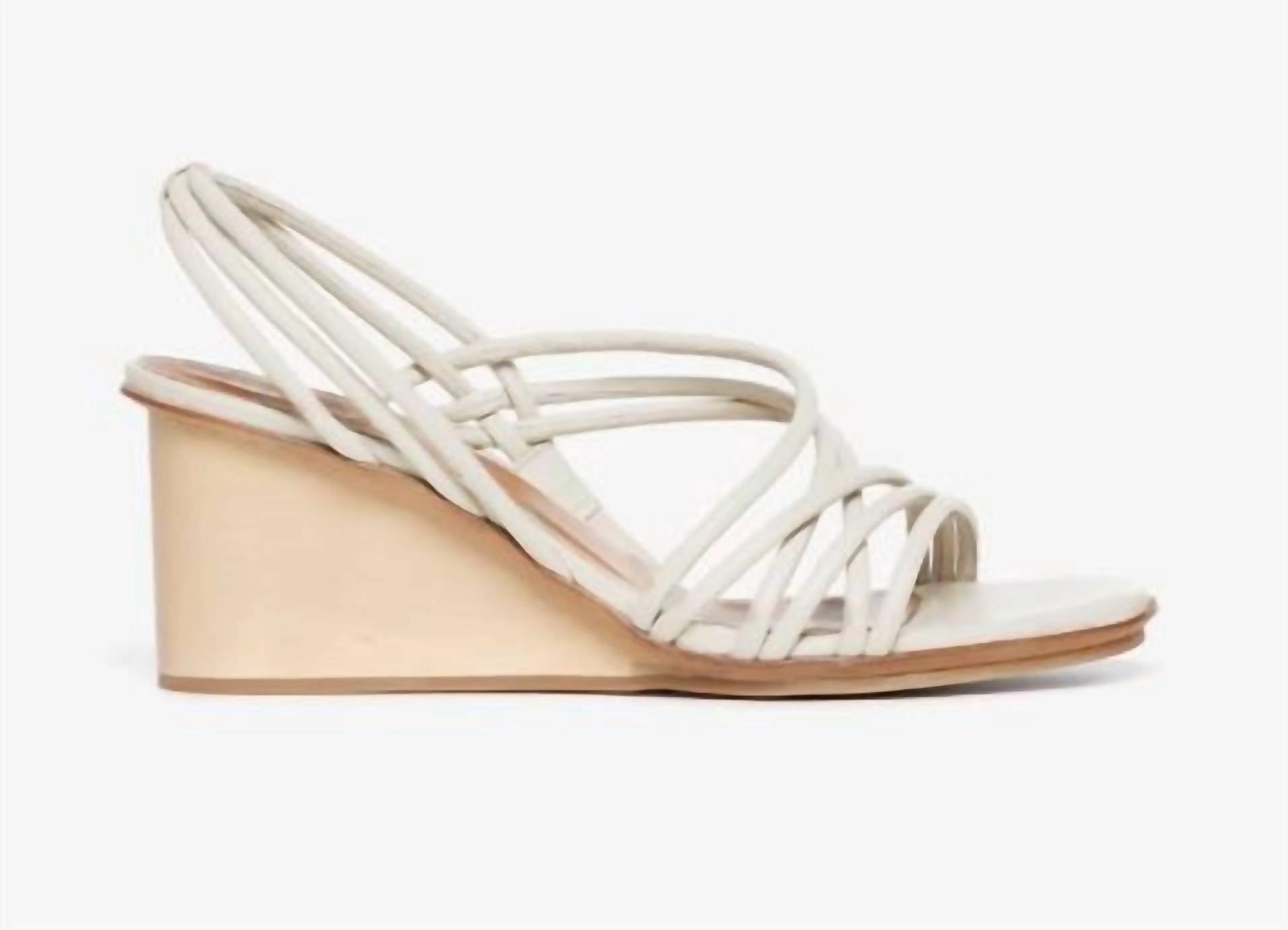 Diana Wedge Sandal In Savanna Greige