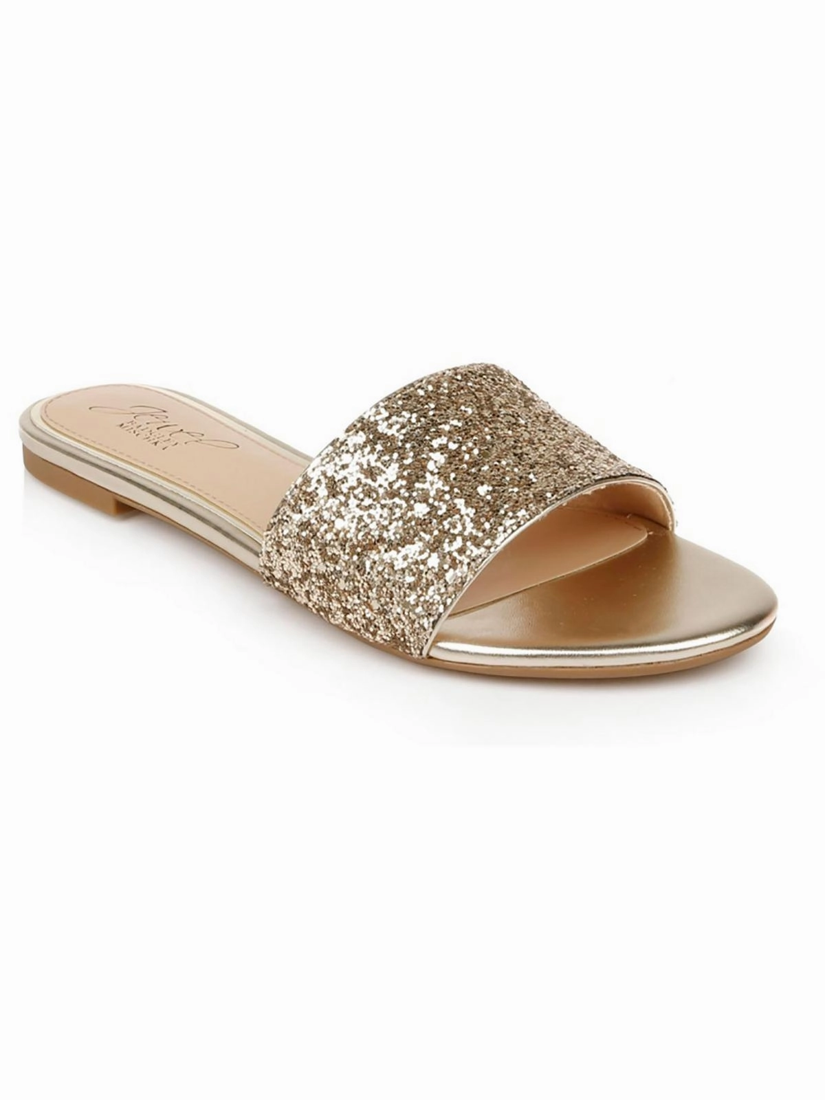 Dillian Womens Flat Slip On Dressy Slide Sandals