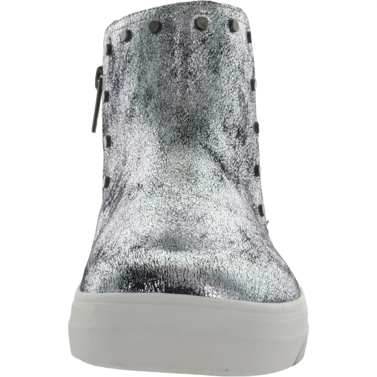 Dilsia Girls Leather Zip Up Ankle Boots