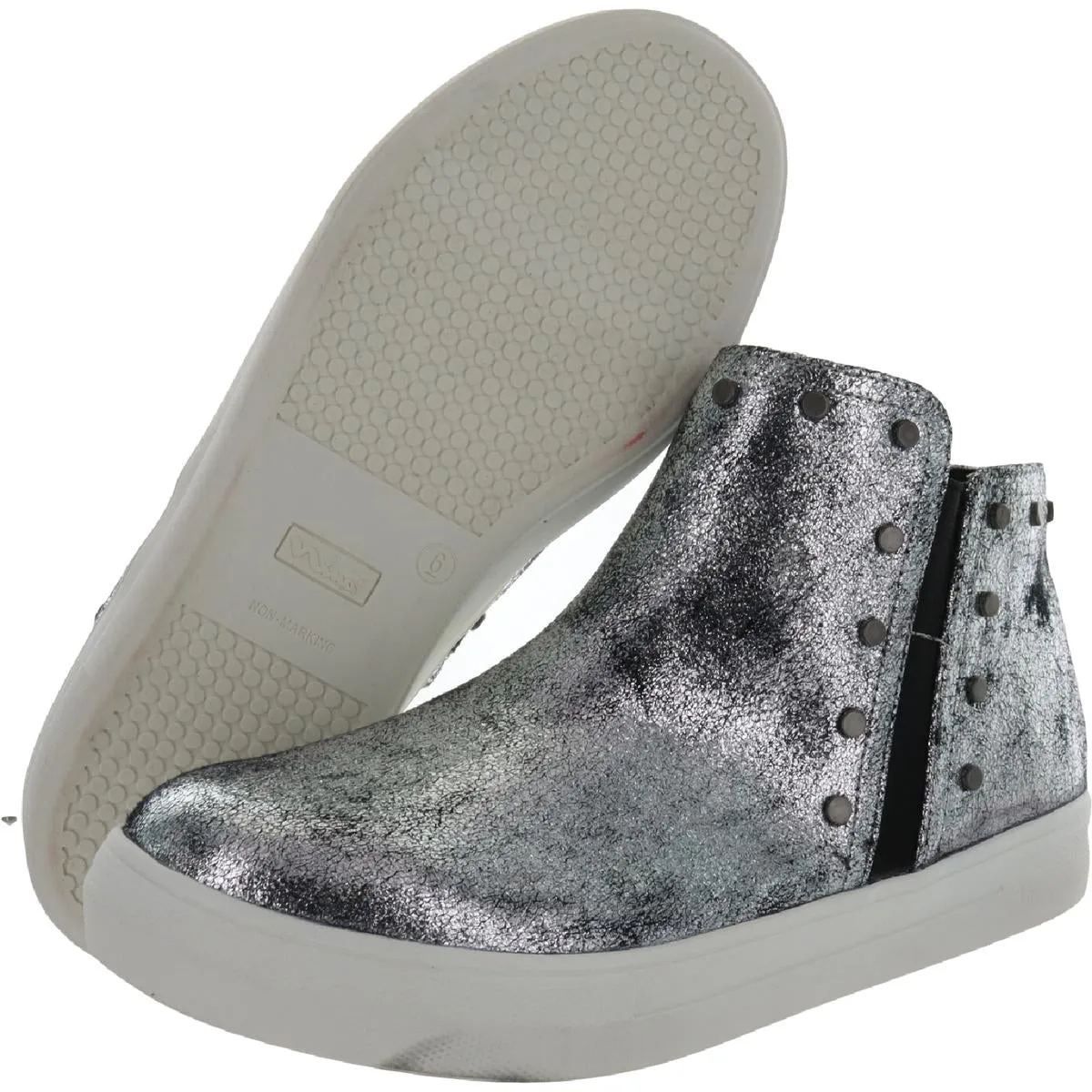 Dilsia Girls Leather Zip Up Ankle Boots