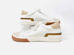 Dolce Vita Size 8 Wh/Br/Gld Color Block Metallic Shoes Sneakers