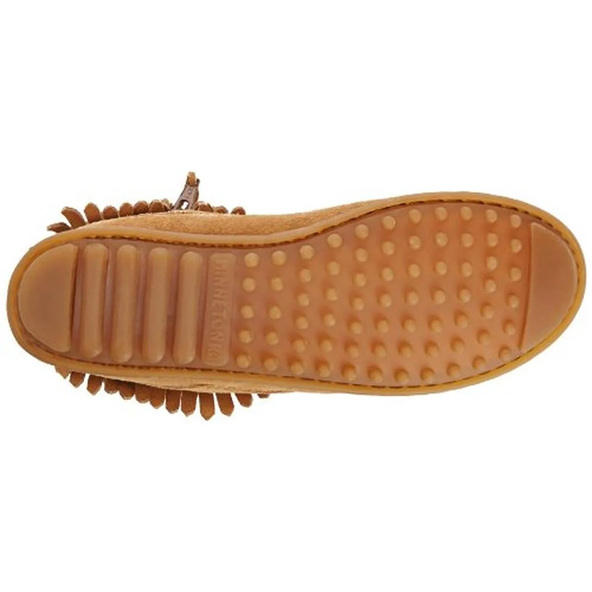 Double Fringe Girls Fringe Suede Moccasin Boots
