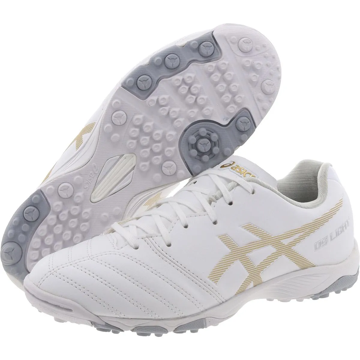 DS Light JR GS TF Girls Faux Leather Lace-Up Running Shoes