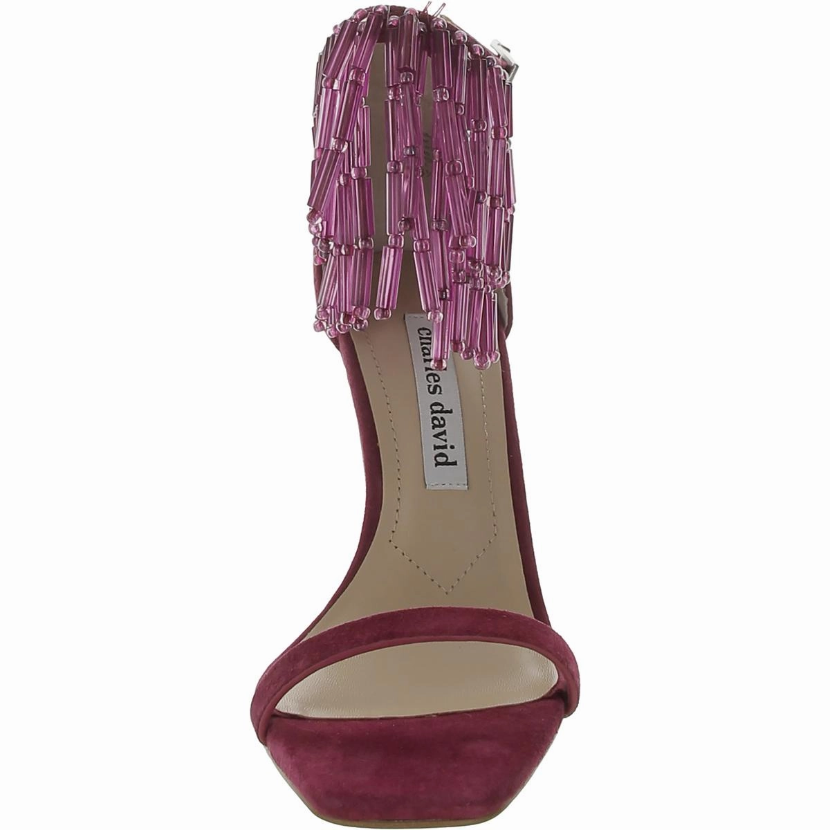 Enrich Womens Suede Ankle Strap Heels