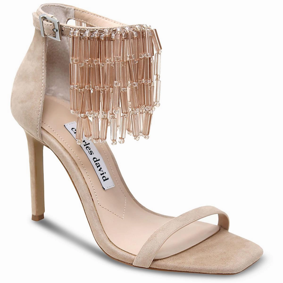 Enrich Womens Suede Ankle Strap Heels