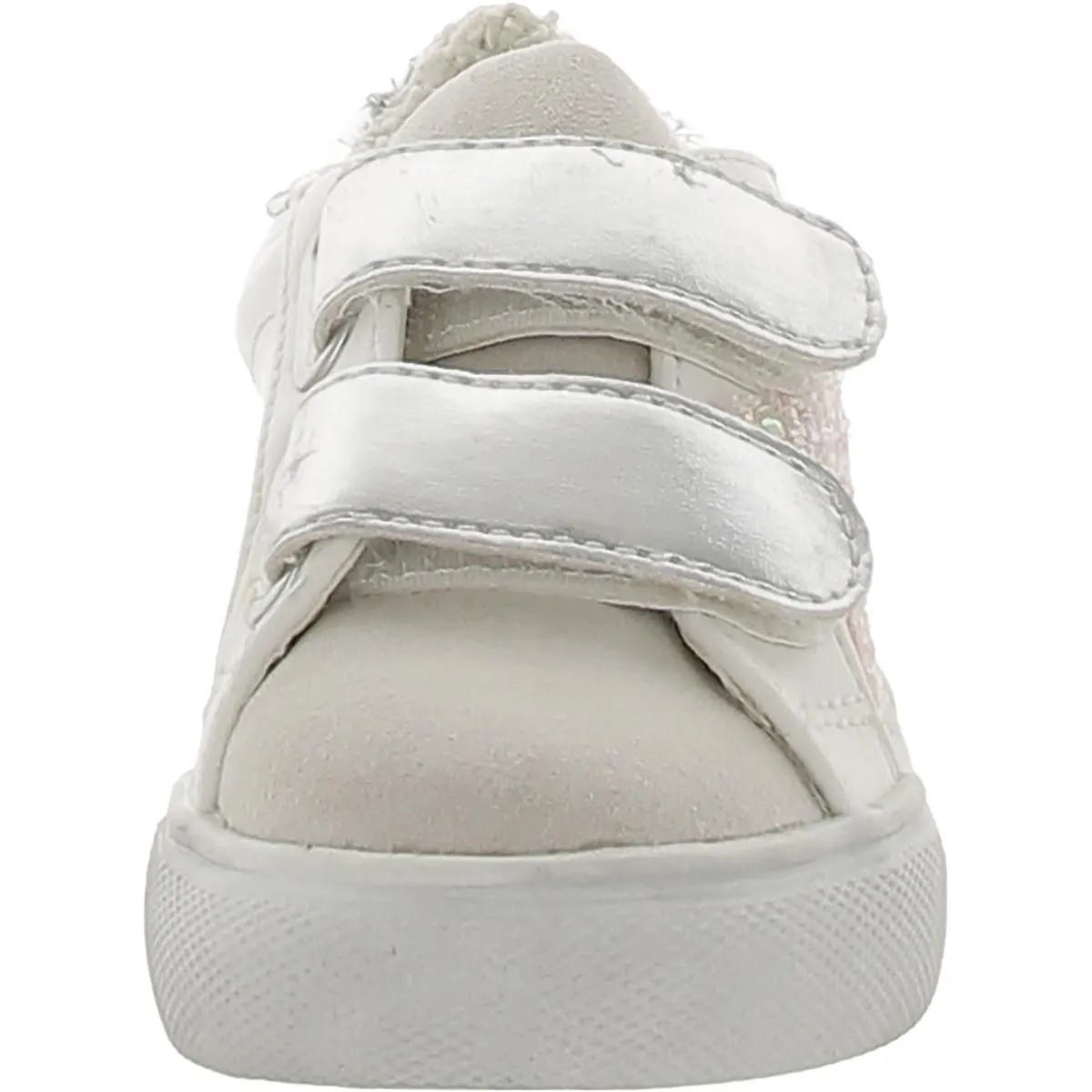 Ezume Girls Faux Leather Metallic Casual and Fashion Sneakers