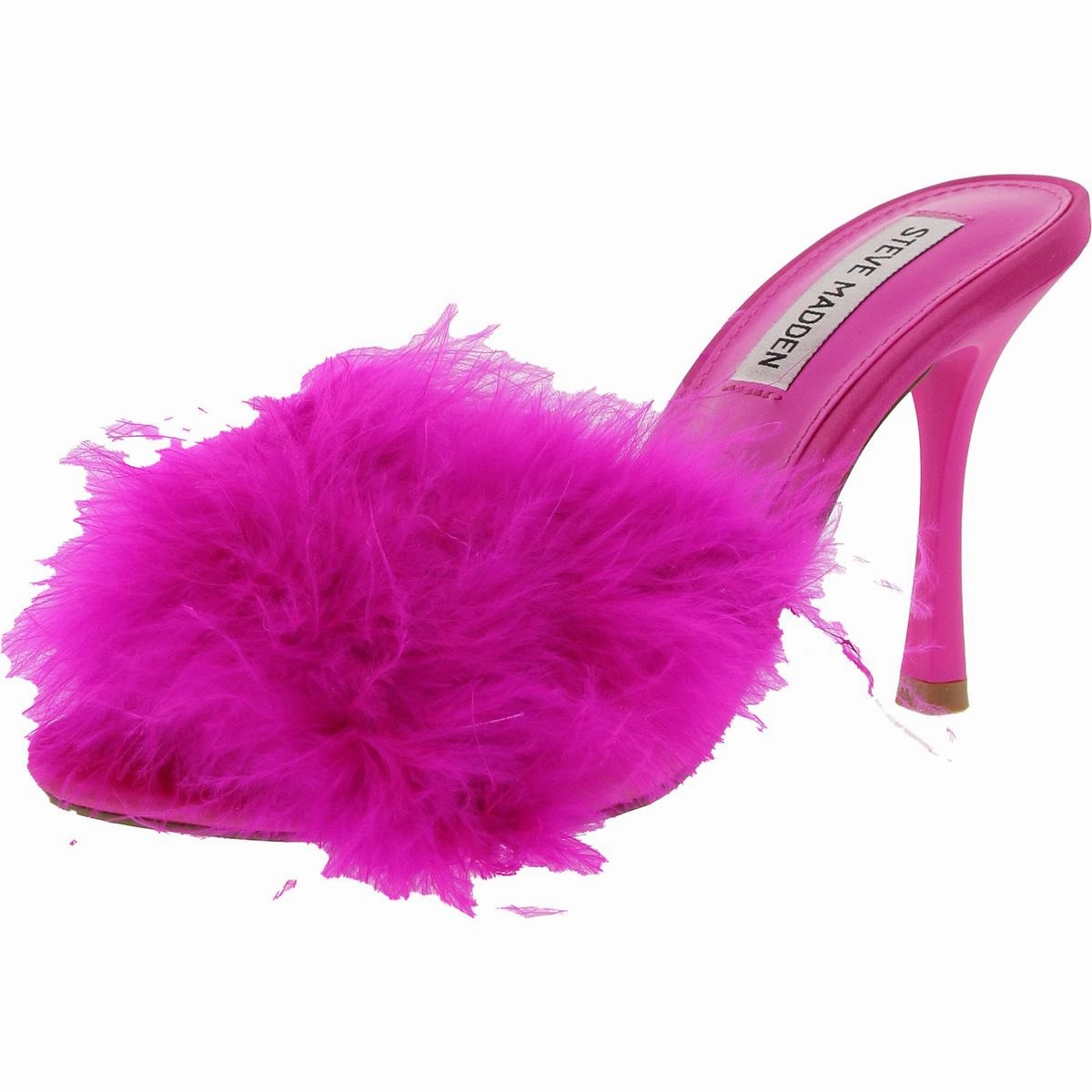Fantasy Womens Embellished Satin Slide Sandals