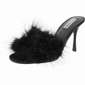 Fantasy Womens Embellished Satin Slide Sandals