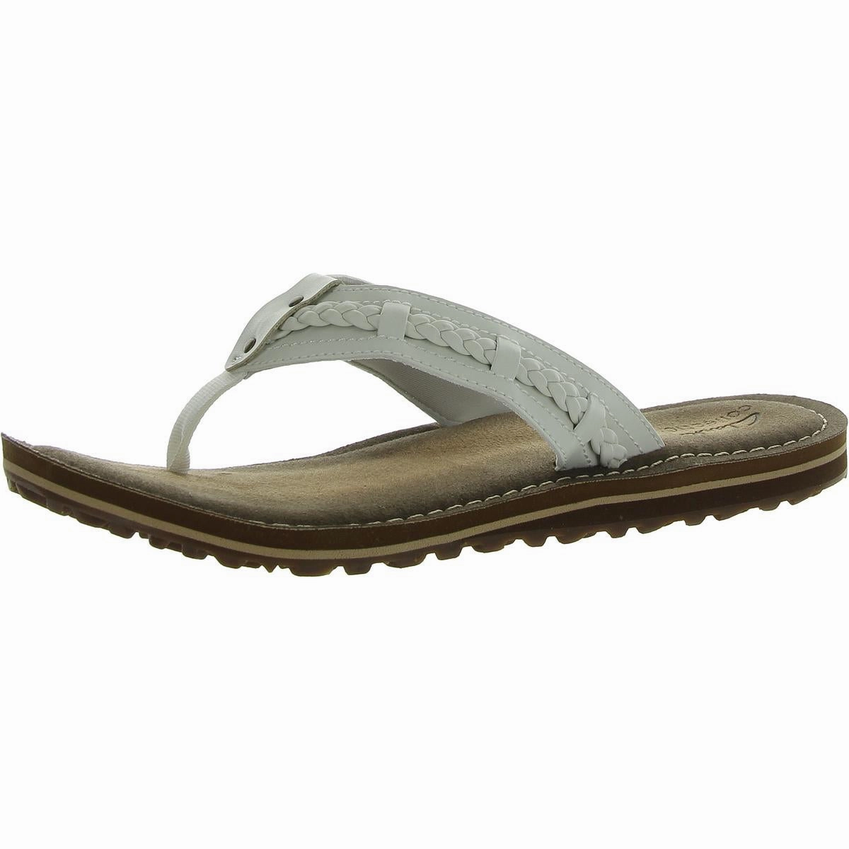 Fenner Nerice Womens Faux Leather Thong Flip-Flops