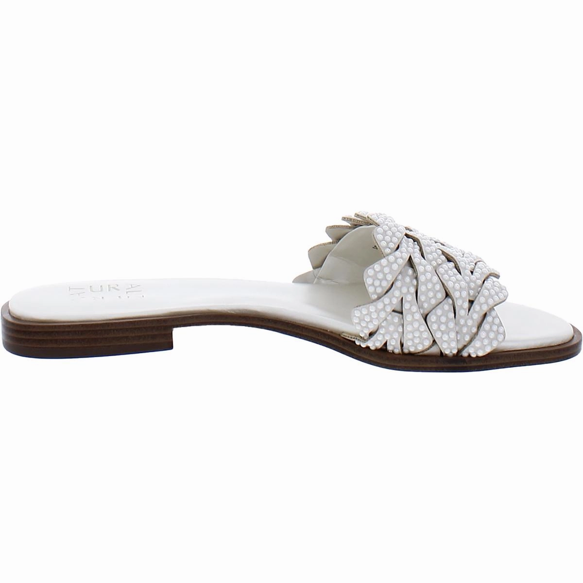Fernanda Womens Embellished Slip-On Slide Sandals