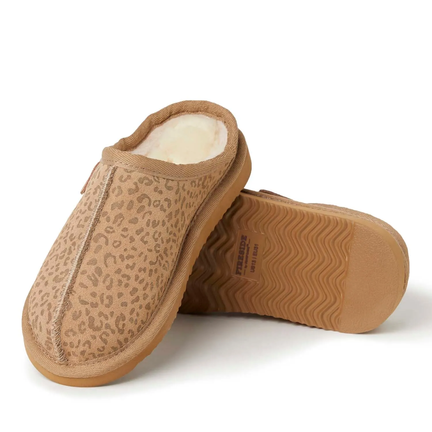 Fireside by Dearfoams Kids Dempsey Genuine Shearling Clog Slipper