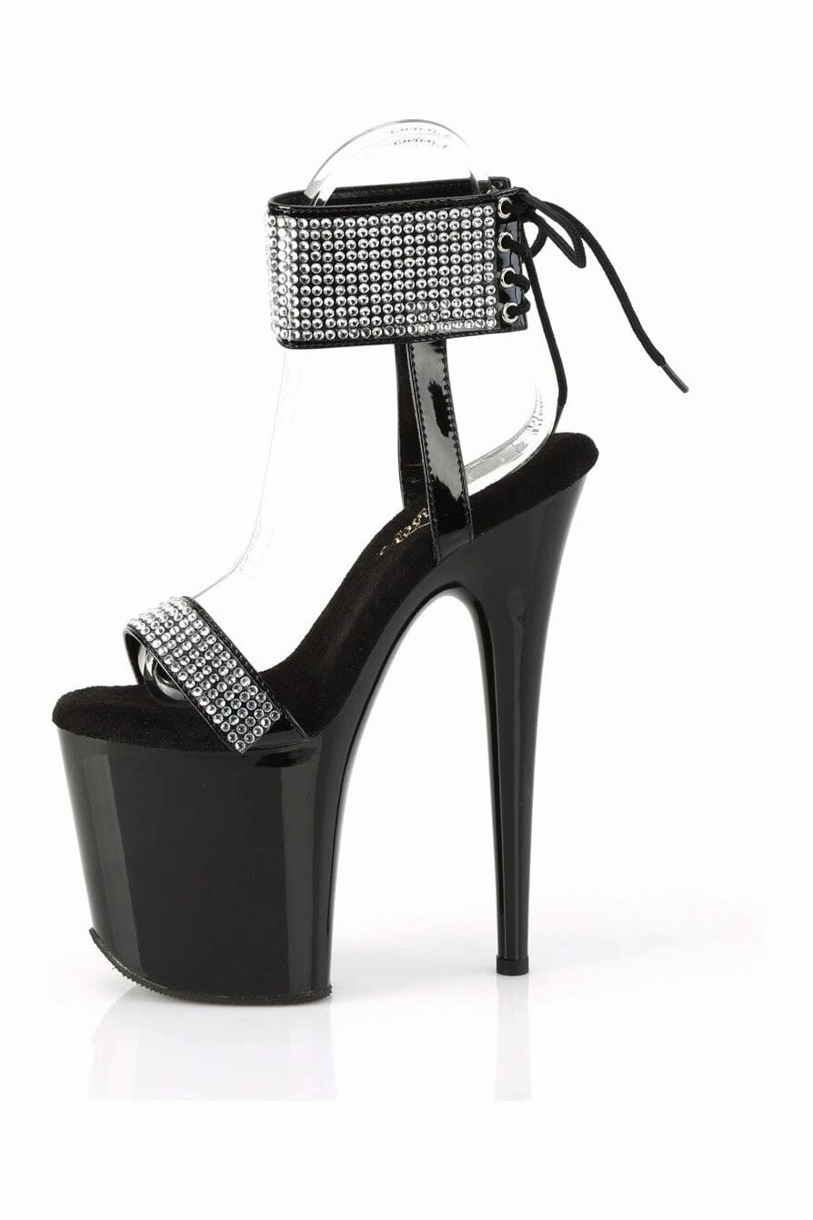 FLAMINGO-870 Black Patent Sandal